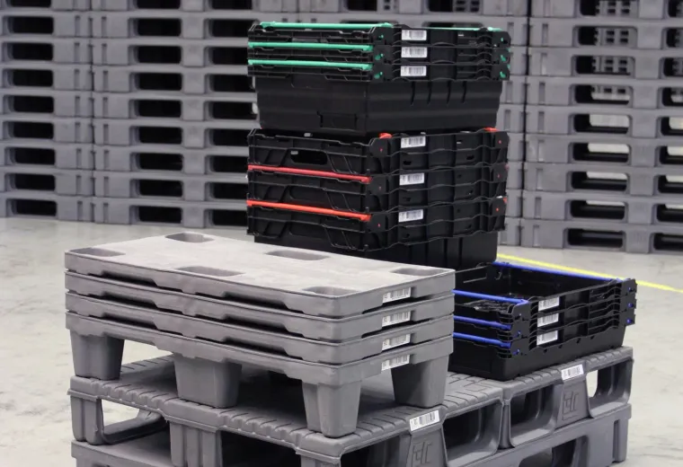 Gjenbrukspaller klargjort for RFID-sporing
