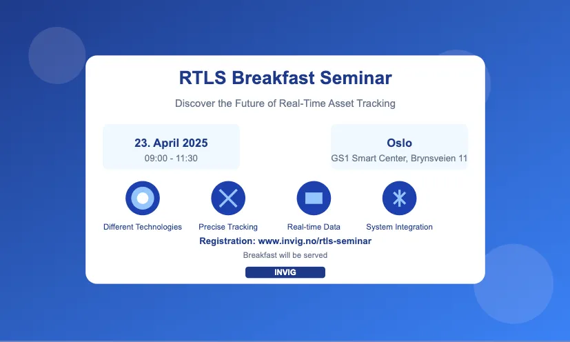 RTLS Frokost seminar i Oslo
